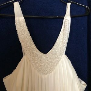 White dress, size 16, empire waist